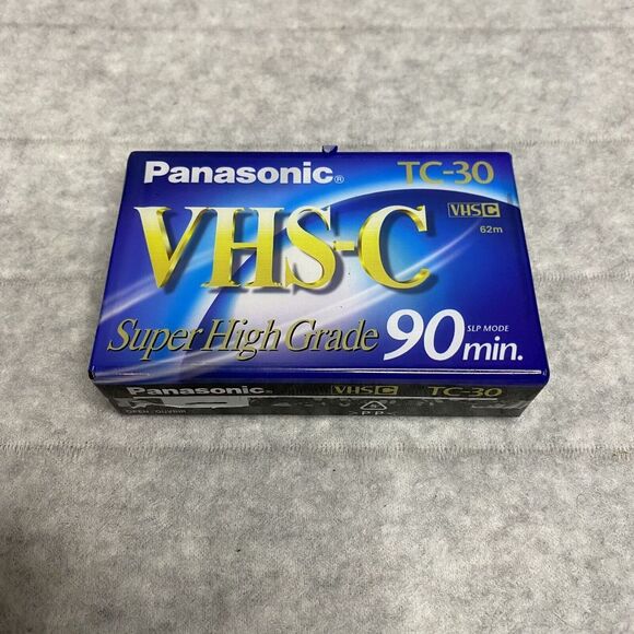 Panasonic Super High Grade VHS-C TC-30‎ 90 Min Sealed Tape - Picture 1 of 5